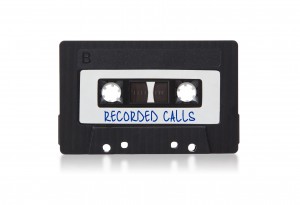 A cassette tape labelled Recorded Calls